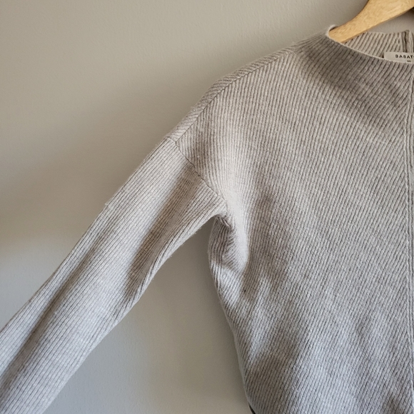 BABATON ARITZIA | Gray Long Sleeve Wool Top - Picture 4 of 8
